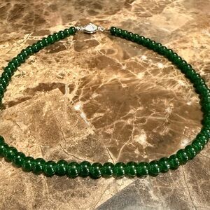 Chic Green Beaded Necklace